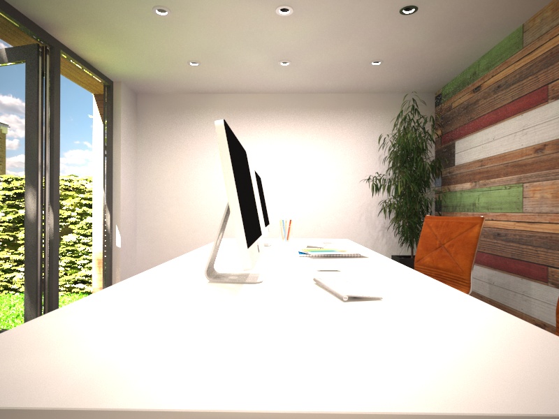Garden office feature wall 800 x 600 3
