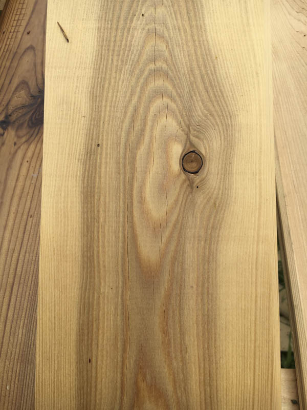 Siberian Larch with 1 month natural weathering 