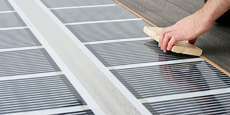 Underfloor Heating In A Garden Office, Does Underfloor Heating Work With Laminate Flooring