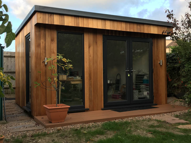 A 4m x 3m garden office is ideal for a small business