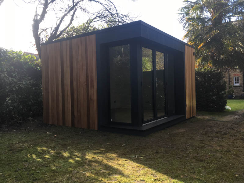 Mix and match the cladding on your garden office