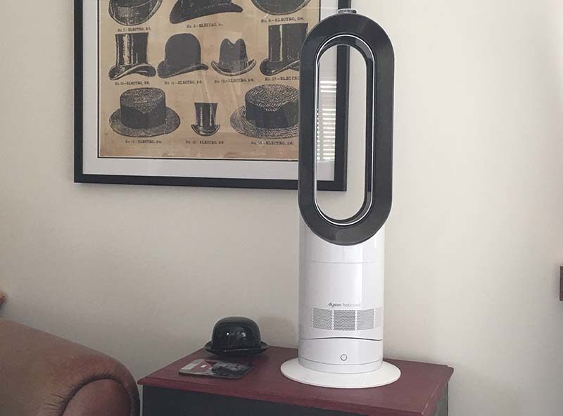 Keeping our garden office cool with a dyson fan