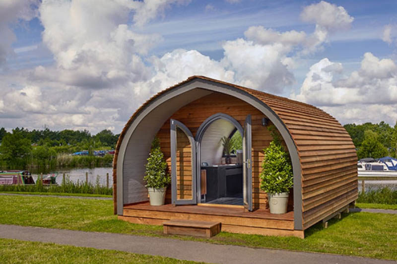 Beautifully detailed garden office pod