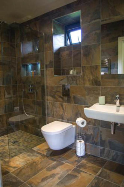 Each hotel pod has a luxury shower room