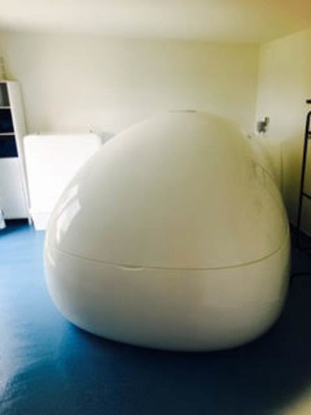 The building is designed around a floatation pod