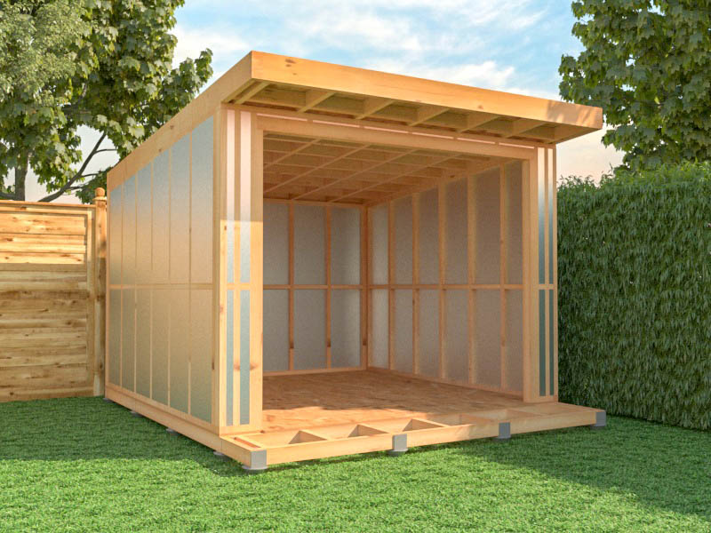 A quality garden offices features insulation in the floor, walls and roof.