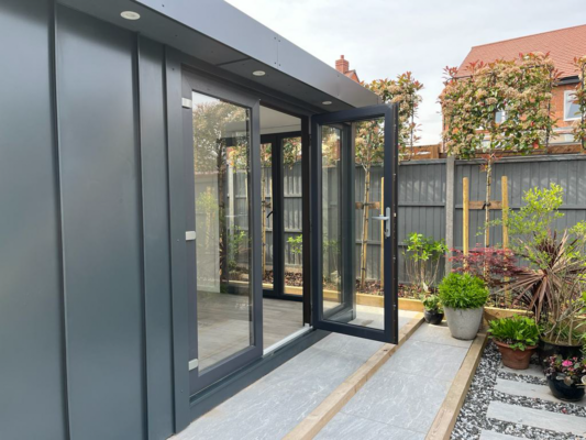 Zinc clad garden office by Vita Modular