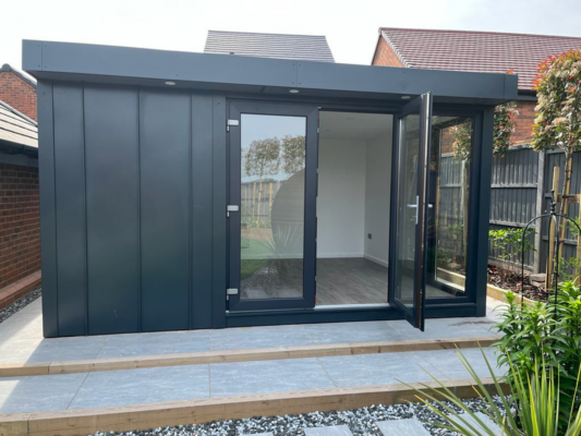 Zinc clad garden office by Vita Modular